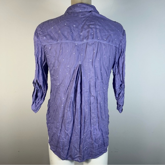 ❤️ Cloth & Stone Purple Button-Down Shirt XS - Picture 3 of 9